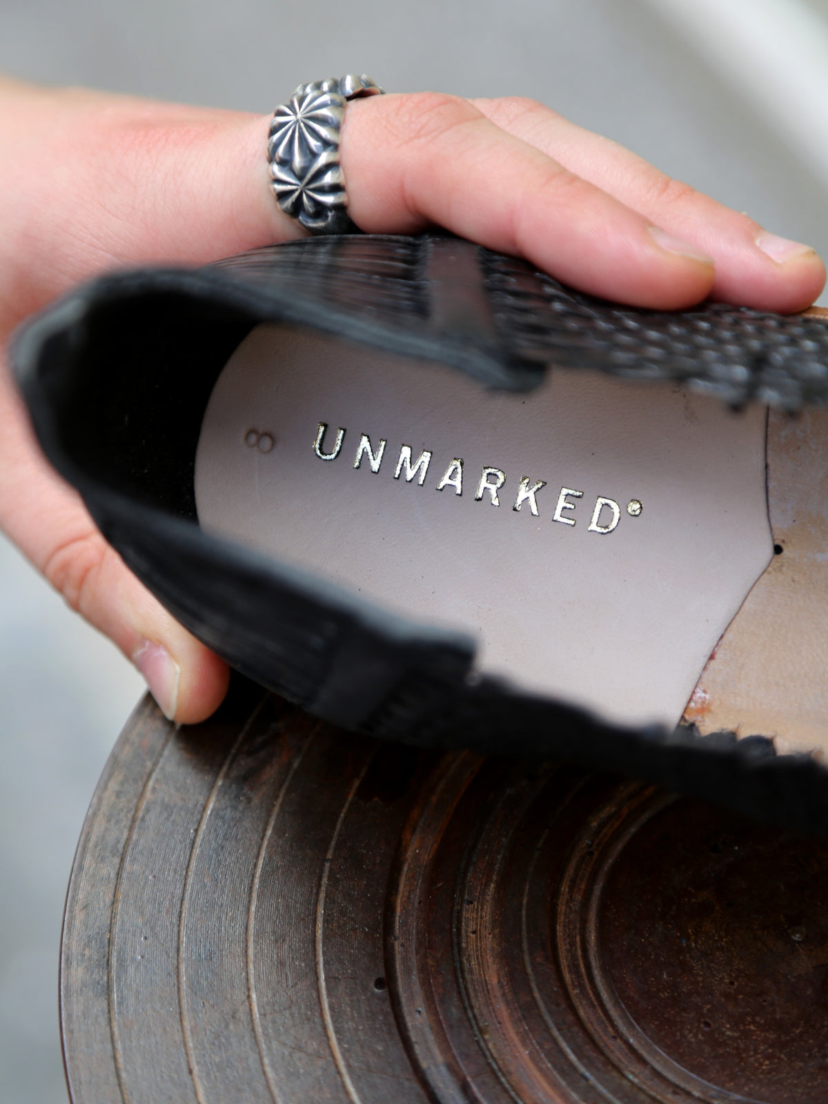 Unmarked Huarache Balm – Black Veg Tan