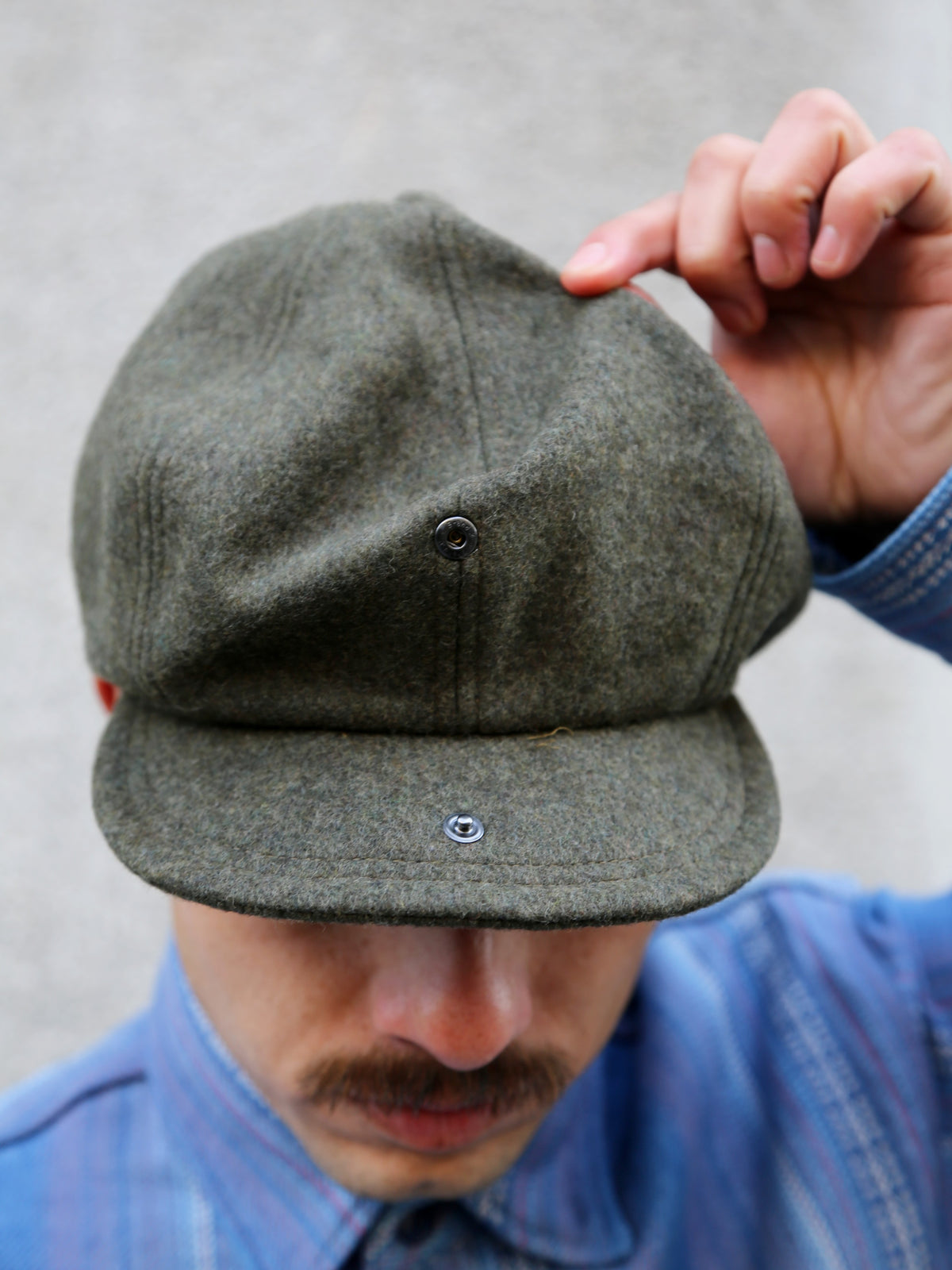 Papa Nui Maquis Cap – Dark Olive Wool