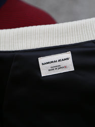 Samurai Jeans Velveteen "Sukajan" Souvenir Jacket – Indigo (SJSKJ25)