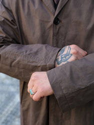 Hansen Garments MORTEN Long Coat – Waxed Rye (31-72-6)