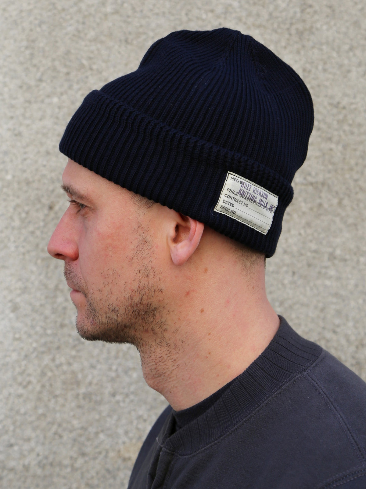 Buzz Rickson's Watch Cap Cotton Version – Navy (BR02186)