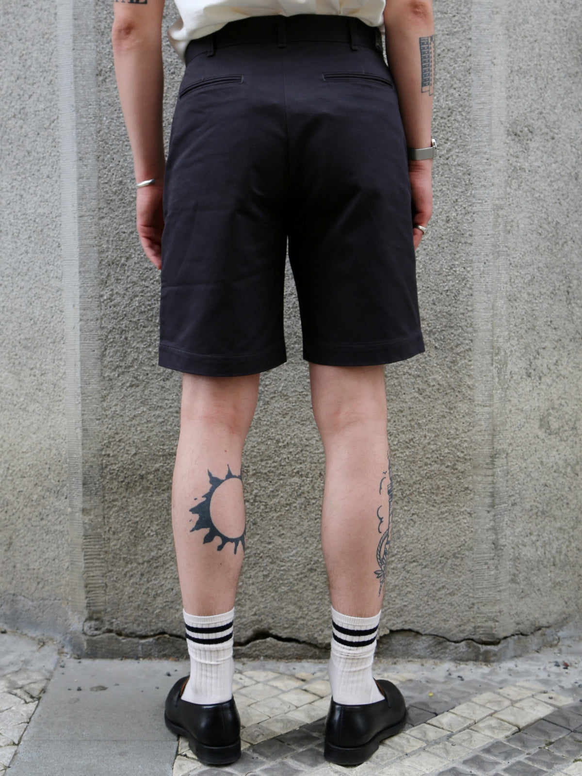 Studio d'Artisan Chino Shorts – Carbon Black (1925)