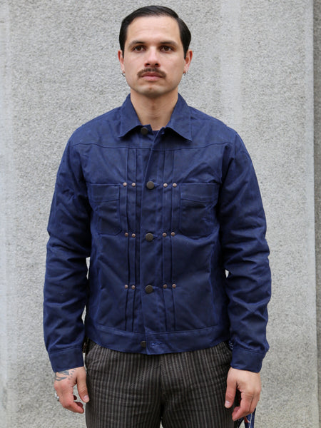 Freenote Cloth RJ-1 Waxed Jacket Navy – Navy (M0004302-NVY)