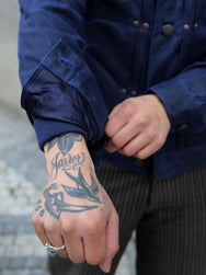 Freenote Cloth RJ-1 Waxed Jacket Navy – Navy (M0004302-NVY)