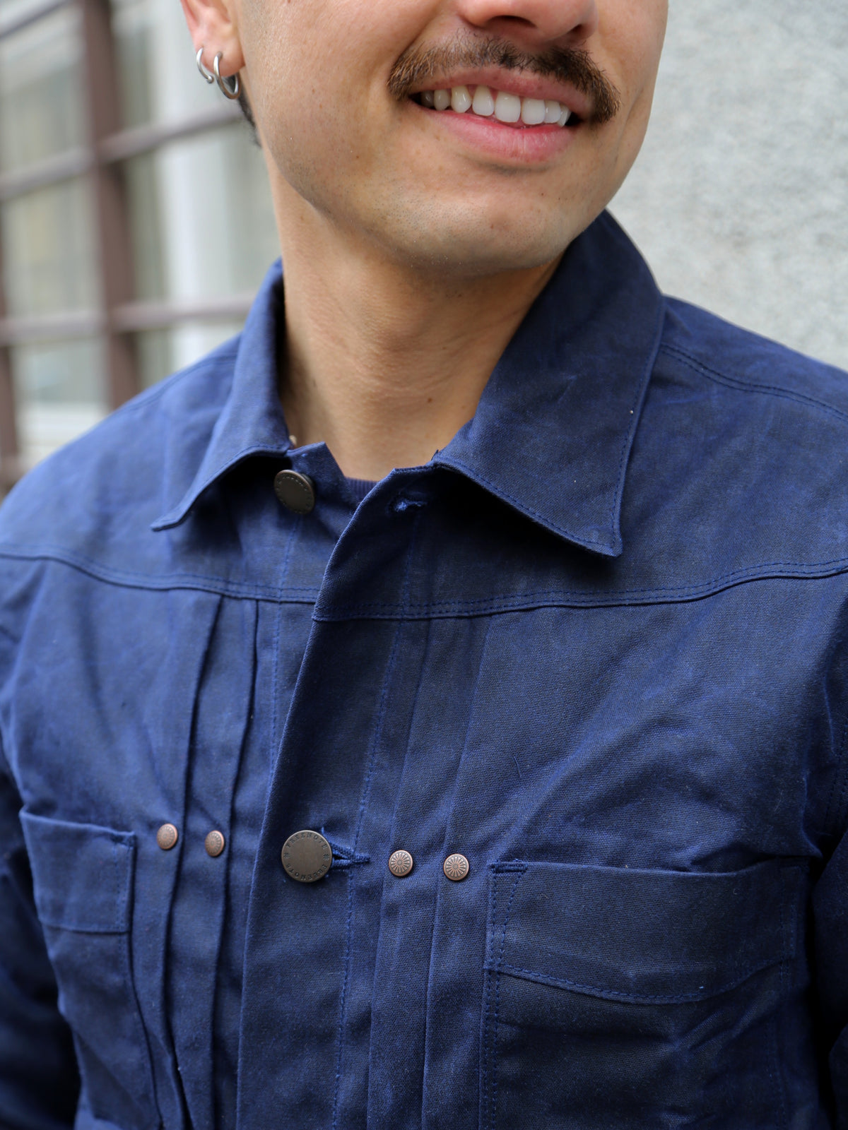 Freenote Cloth RJ-1 Waxed Jacket Navy – Navy (M0004302-NVY)