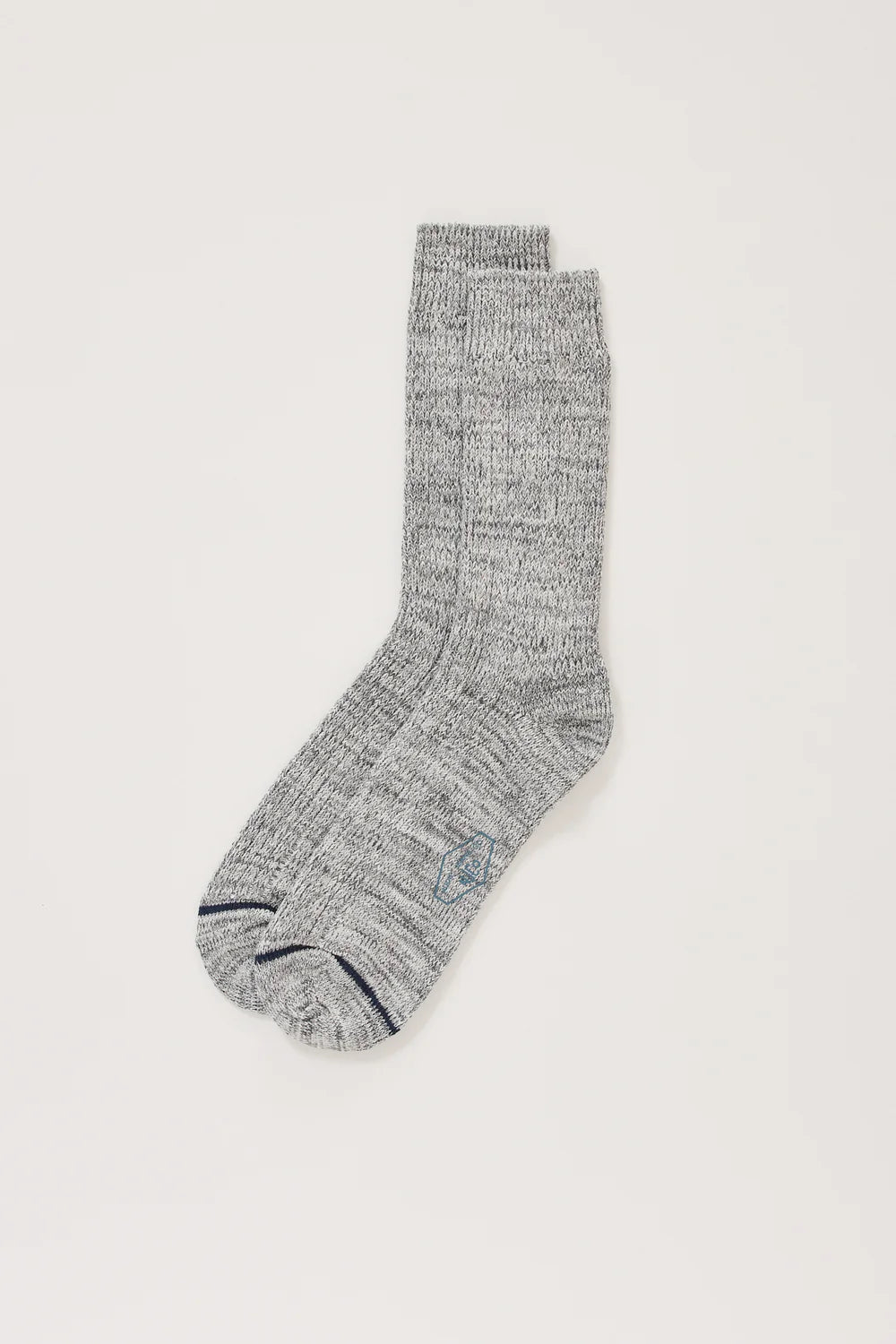 Nudie Jeans Mens Chunky Socks Grey Melange