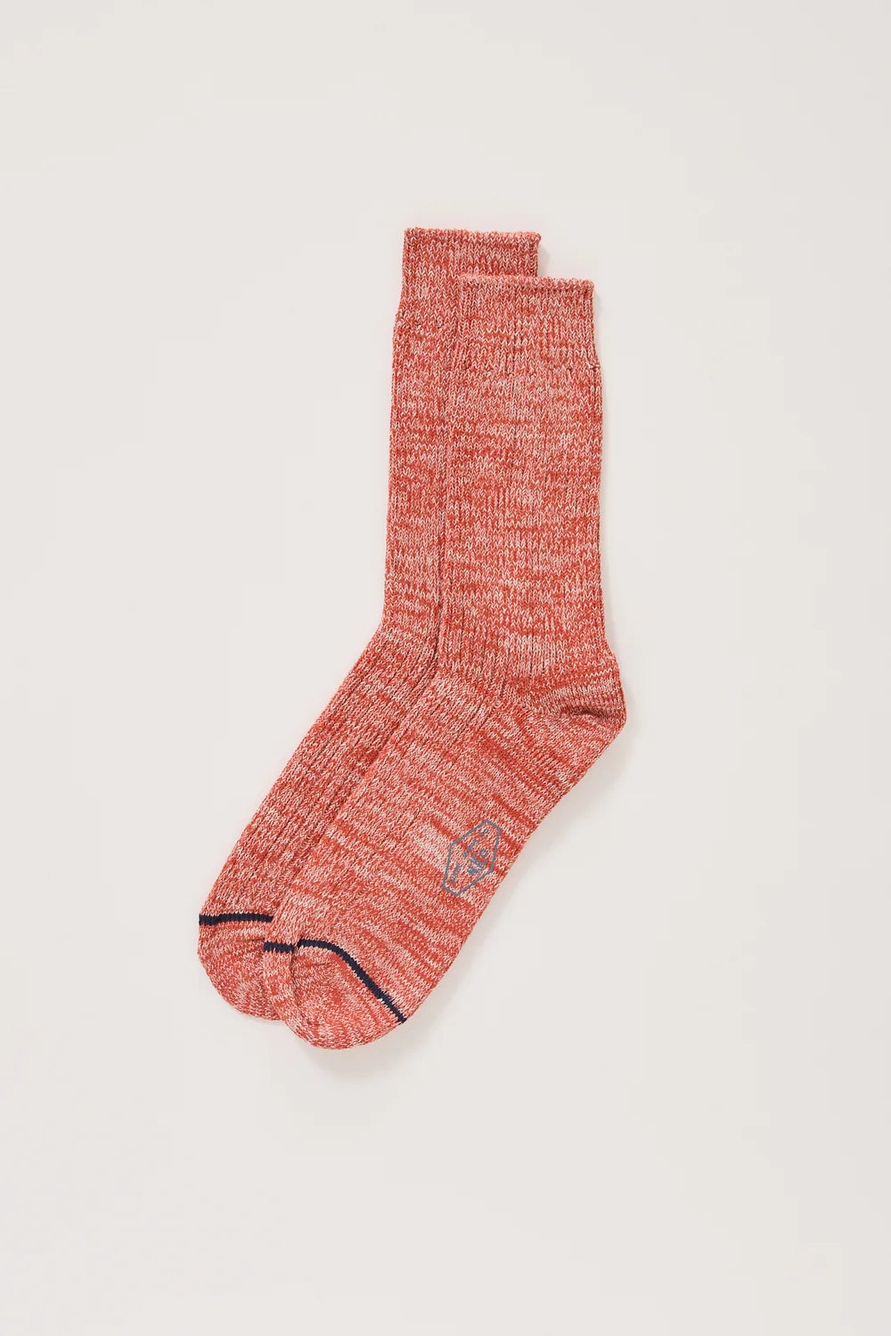 Nudie Jeans Mens Chunky Socks Red Melange