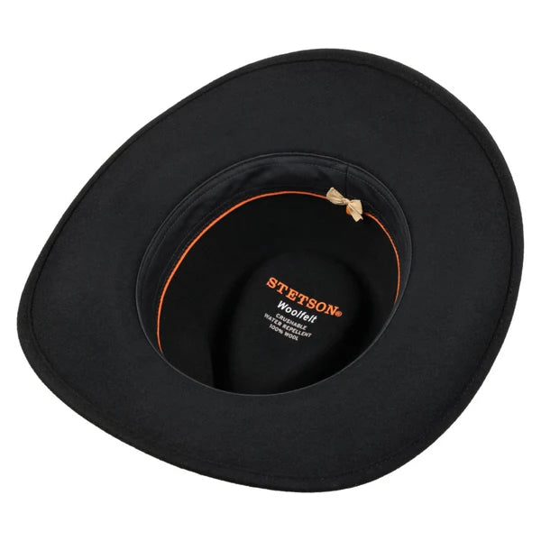 Stetson Oklahoma Wool Felt Western Hat – Black (2798101)