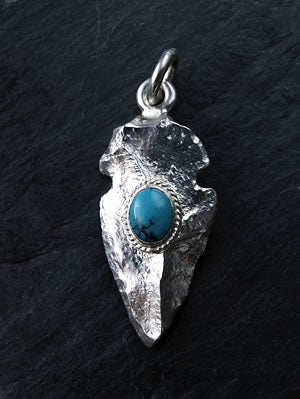 First Arrow's Arrow head with turquoise P-038