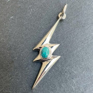 First Arrow’s Lightning Pendant (L) with Turquoise – P-838