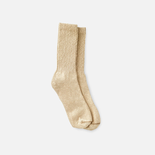 Red Wing Cotton Blend Marl Ragg Crew Socks – Cream/Coffee (97658)