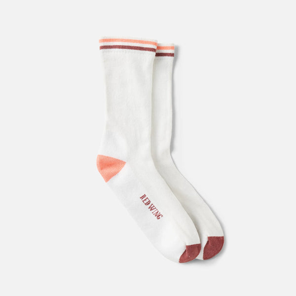 Red Wing Vintage Stripe Cotton-Blend Crew Socks – Cream/Peach/Maroon (97666)