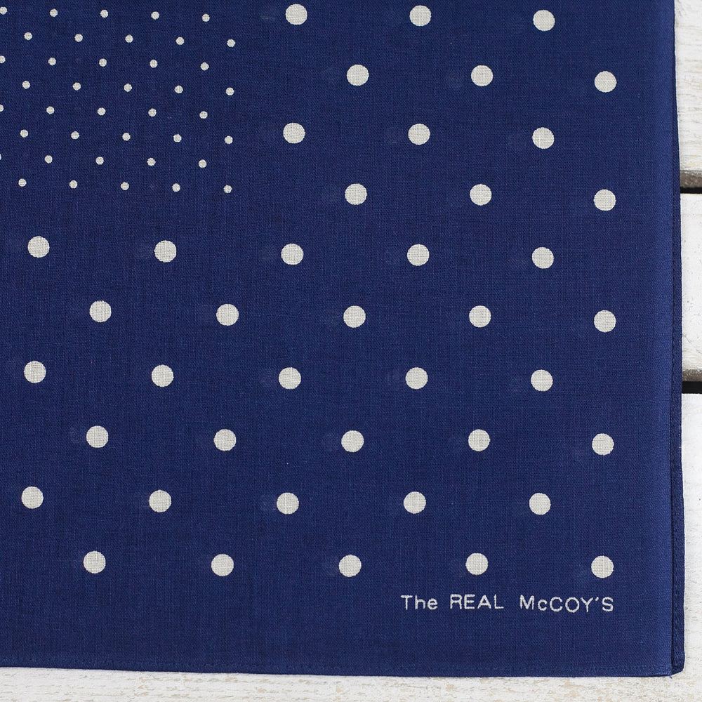 The Real McCoy’s MA22015 Bandana 'Dot' Navy