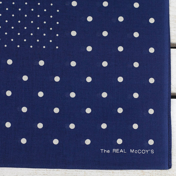 The Real McCoy’s MA22015 Bandana 'Dot' Navy