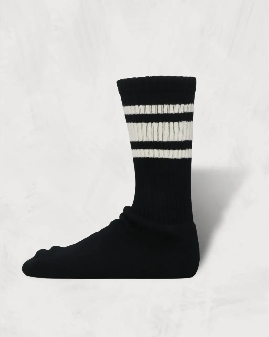Decka 80's Skater Socks | 3rd Collection Black & Ecru