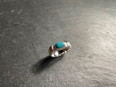 First Arrow's Branch Ring with Turquoise (S) R-281