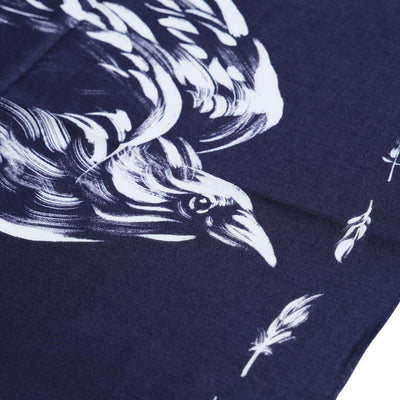 Samurai Jeans "Yatagarasu" Selvedge Bandana (Navy)