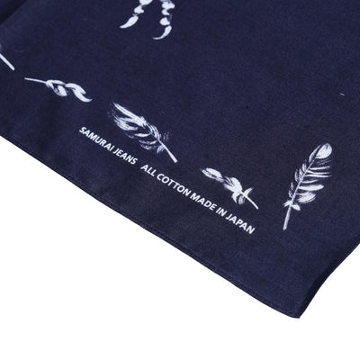 Samurai Jeans "Yatagarasu" Selvedge Bandana (Red)