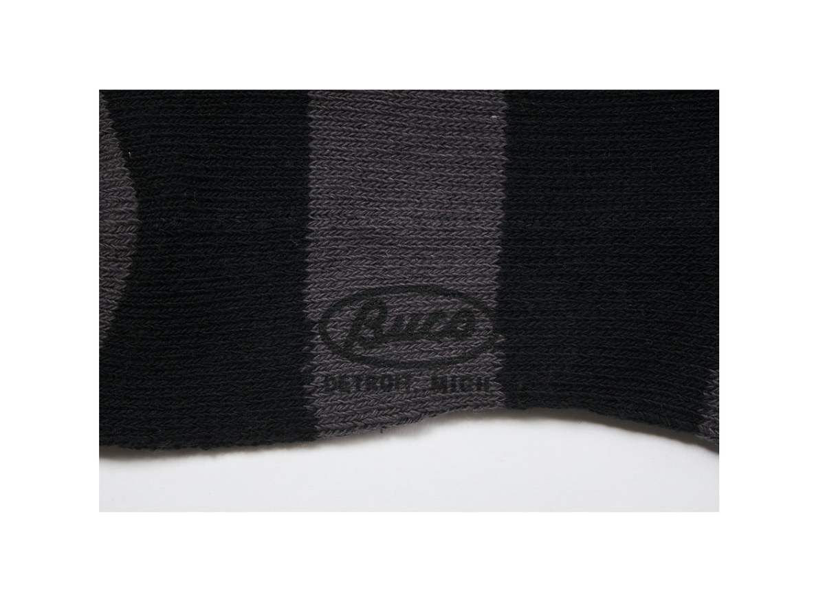 The Real McCOY's Buco Striped Action Socks Grey/black (BA23105)