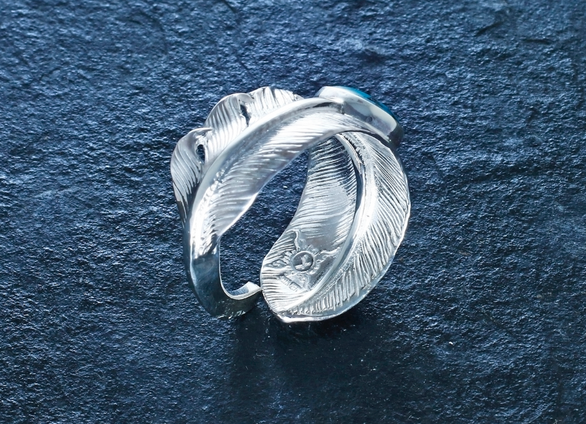 First Arrow's Branch Ring with Turquoise (S) R-281