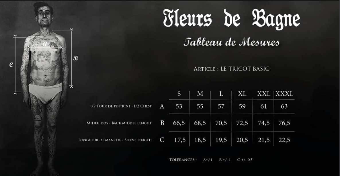 Fleurs de Bagne Le Tricot "MATAFS ET FORÇATS" – Light Blue (A-07813)