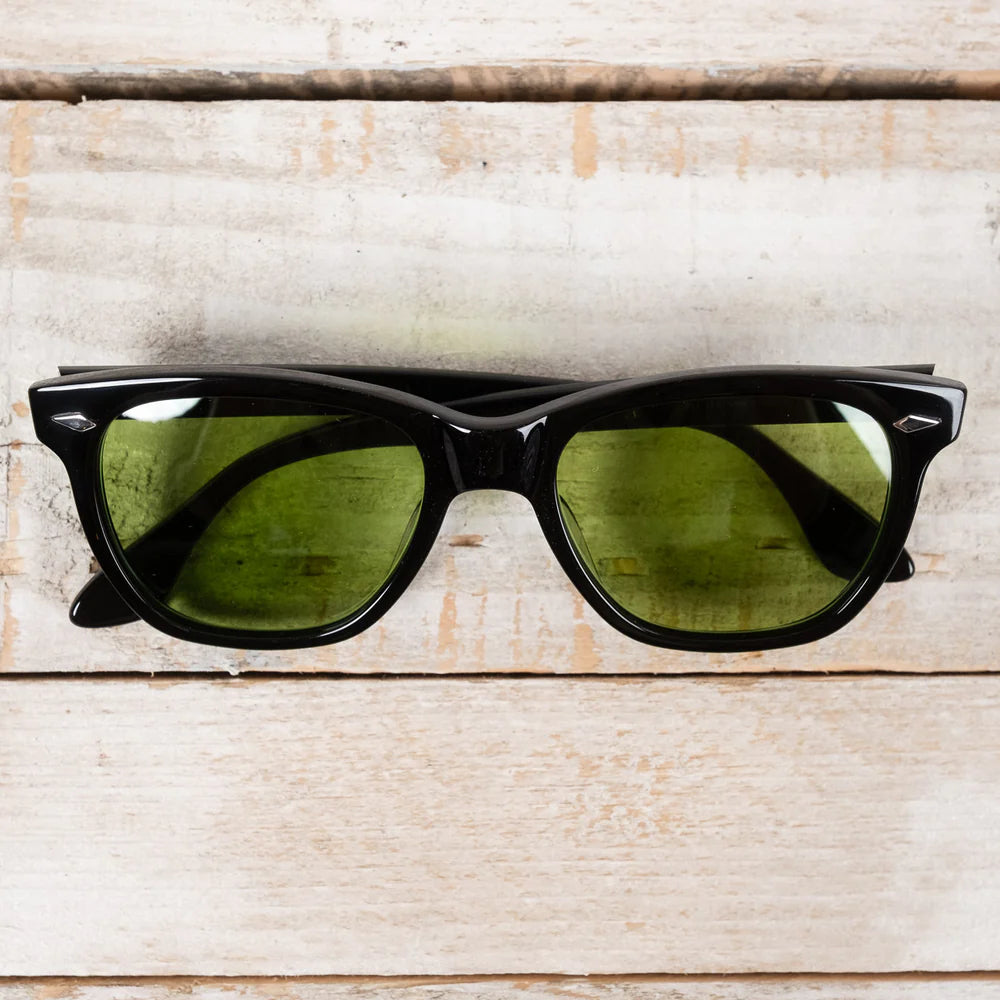 THE REAL McCOY'S Geyser Sunglasses Black/Green MA24002