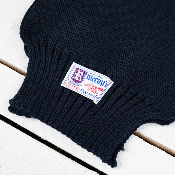 THE REAL McCOY'S Scarf Wool-Knit Navy MA24103