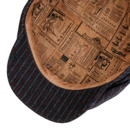 Stetson 8-Panel Cap Woolen Stripe - Navy (6810702)