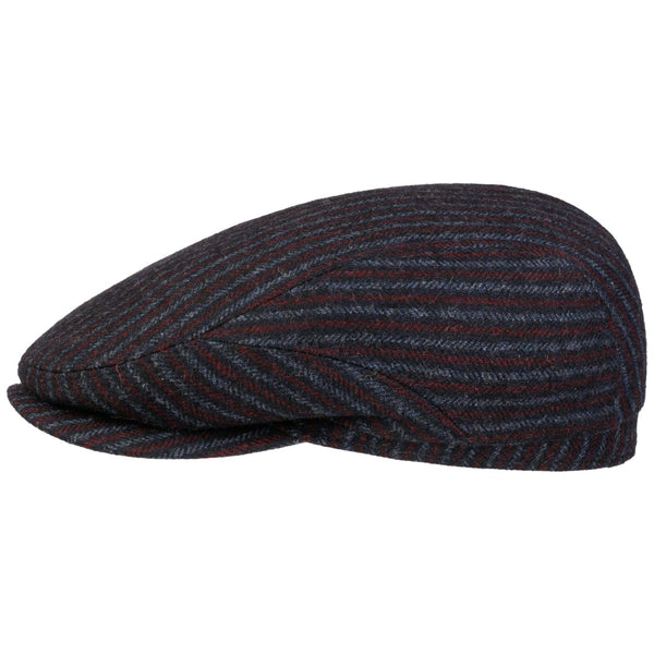 Stetson 8-Panel Cap Woolen Stripe - Navy (6810702)