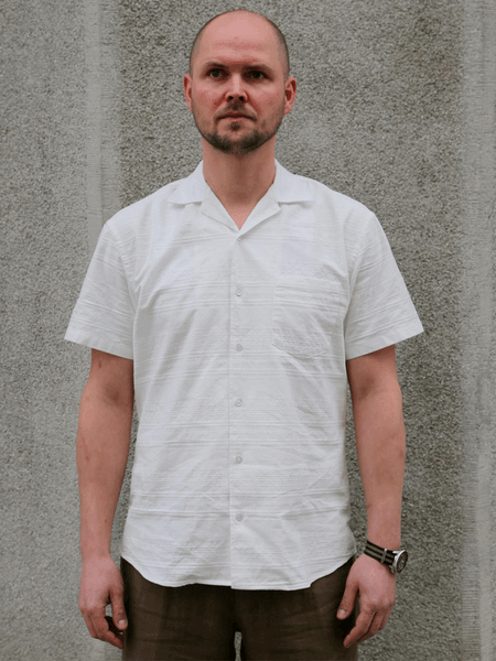 Hansen Jonny (27-32-1) Short Sleeve Shirt – Striped Dobby
