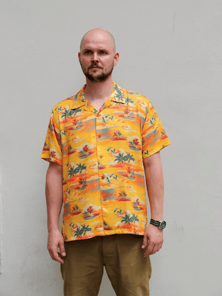 Nudie Jeans Arvid Hawaii Shirt - Sunflower