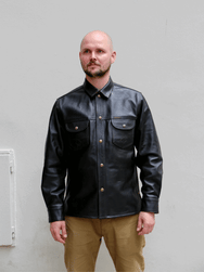 Indigofera Copeland Shirt - Black Leather / Teacore