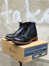 John Lofgren Combat Boots - Black Horween CXL (LK-014)