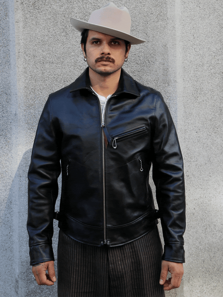 Double Helix Hugging the Curve – Black Teacore Horsehide (RC06601)