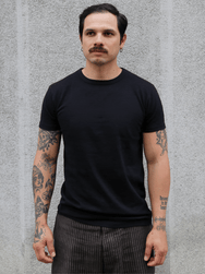 Samurai Jeans Plain Crew Neck 2-Pack T-Shirt – Black (2PST-01)