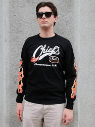 The Real McCoy's Buco LS Chief's Tee – Black/Red (BC26005-303)