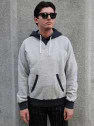 Nudie Jeans Gunde Hoodie Embo Wave – Grey Melange (150618)