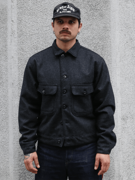 Freenote Cloth Grafton Jacket – Black Wool (M3254360-BLWL)