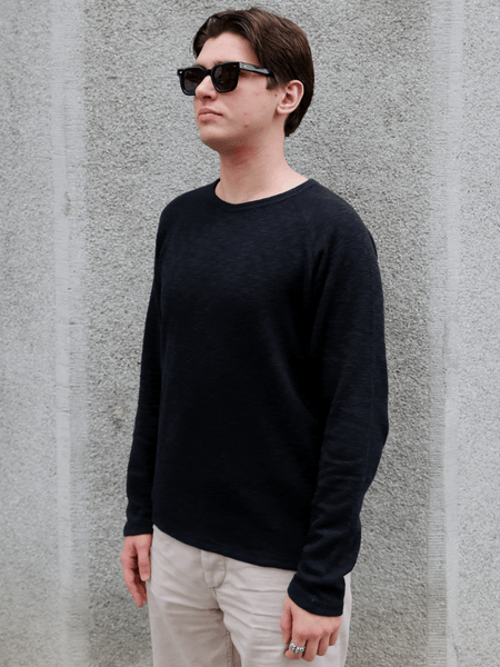Hansen Garments FELIX Raglan Long Sleeve T-shirt – Black (32-112-2)
