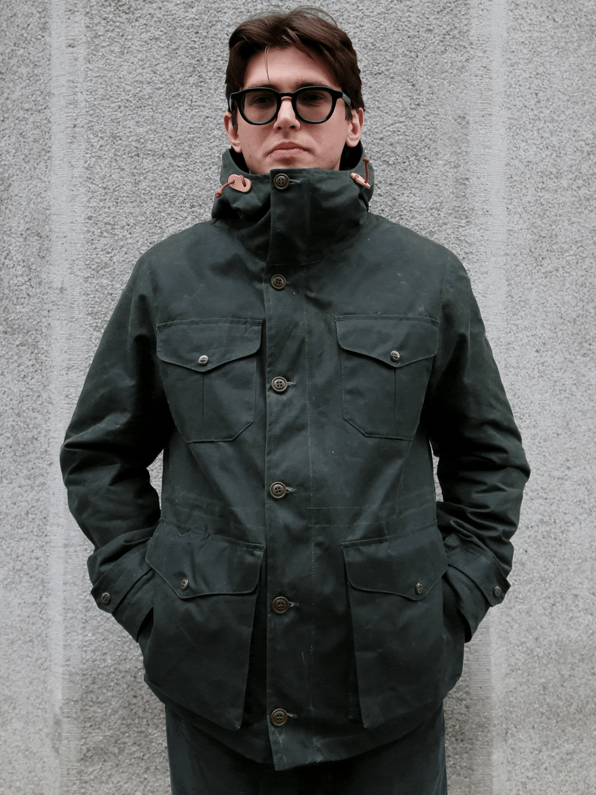 Manifattura Ceccarelli Teddy Lined Weekender Coat – Dark Green (7096-WX)