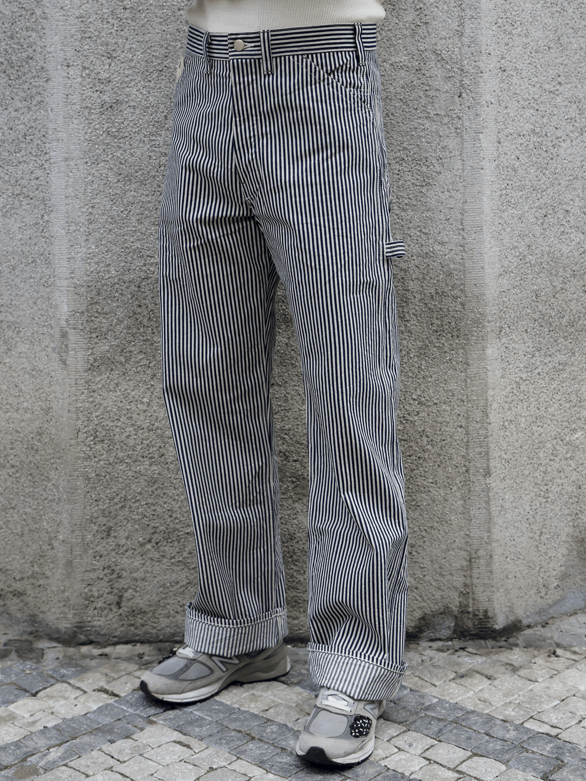 Sugar Cane Hickory Stripe Work Pants – One Wash (SC42496-421)