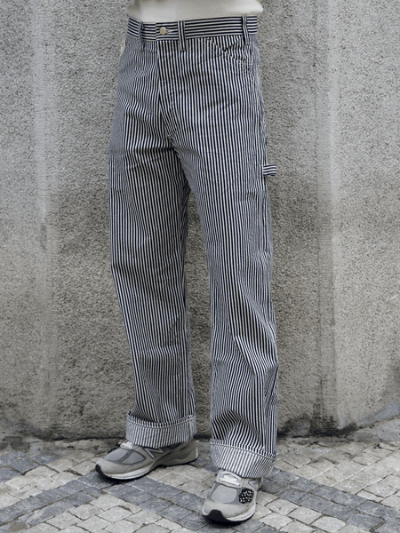 Sugar Cane Hickory Stripe Work Pants – One Wash (SC42496-421)