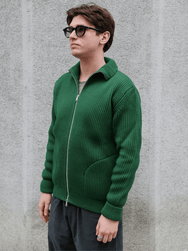 Andersen Andersen Navy Full-Zip Pockets – Green