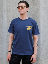 Studio d'Artisan "Pigment Print T-Shirt" – Navy (8163B)
