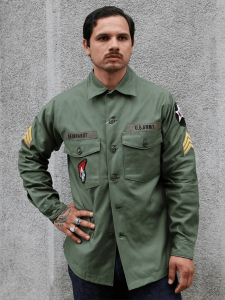 The Real McCoy's OG-107 Utillity Shirt – Olive (MS25002)