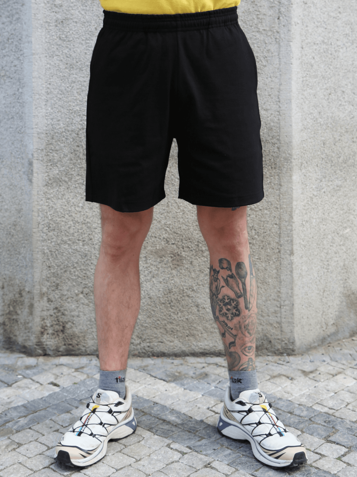 The Real McCOY's Jersey Gym Shorts – Black (MC26037-030)