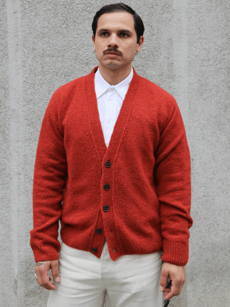 Hansen Garments Leander Classic Cardigan – Rust (30-08-8)
