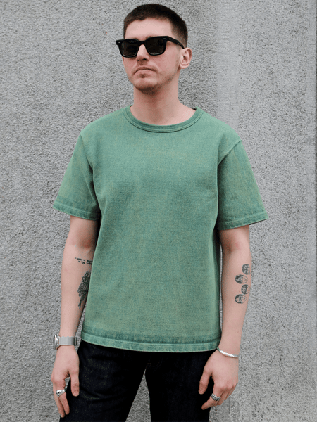 Samurai Jeans Extra Heavy Weight Tee – Green (SJST-TW01)