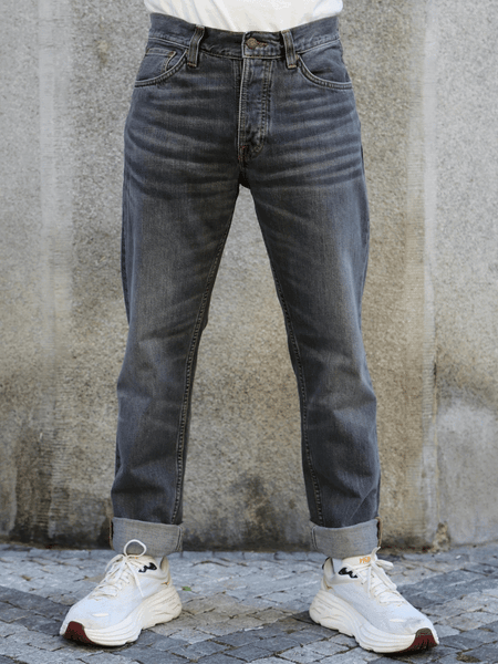 Nudie Jeans Steady Eddie II – Grey Crosshatch (114944)