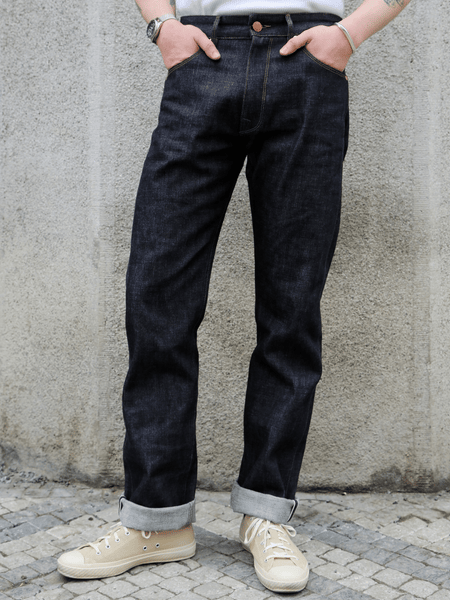 Freenote Cloth Wilkes Western Cut 14oz Broken Twill – Indigo (M0008014-BKN)